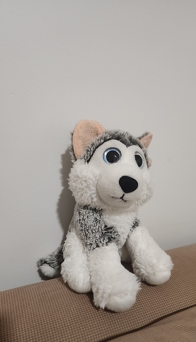 Gri Peluş köpek Oyuncak - Görsel 3