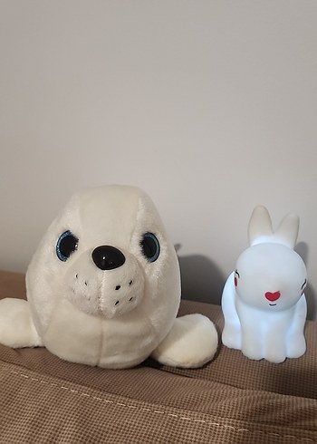 Beyaz Peluş Fok Oyuncak - Görsel 3