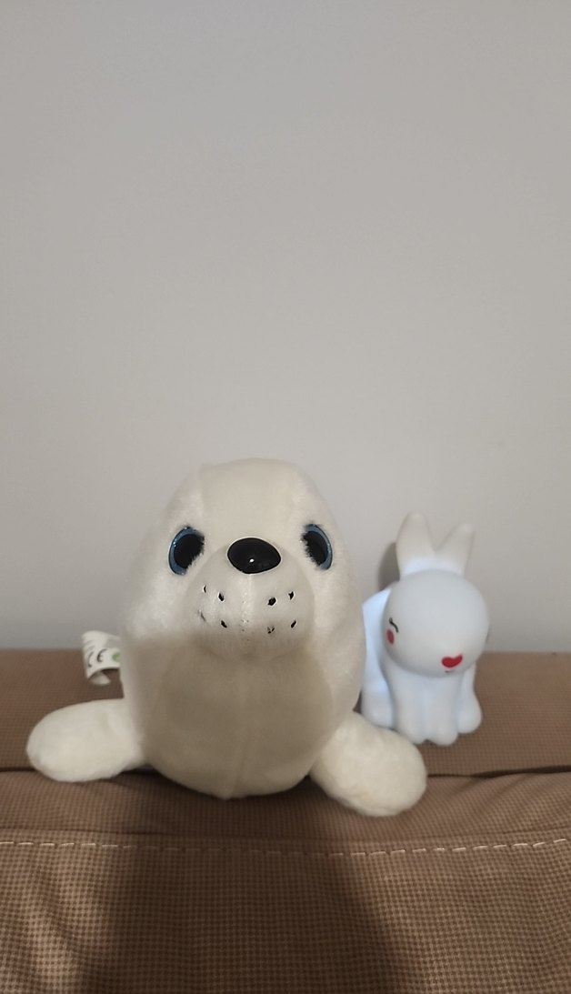 Beyaz Peluş Fok Oyuncak - Görsel 2