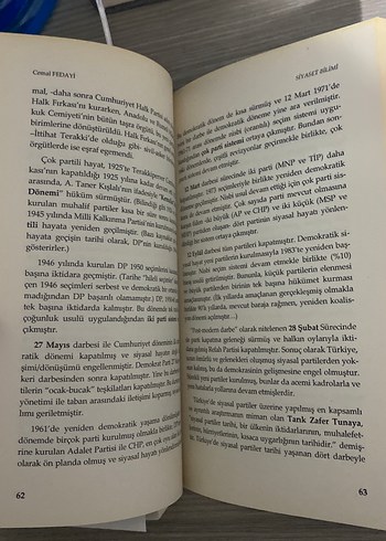 Siyaset Bilimi - Cemal Fedayi, 6. Baskı - Görsel 2