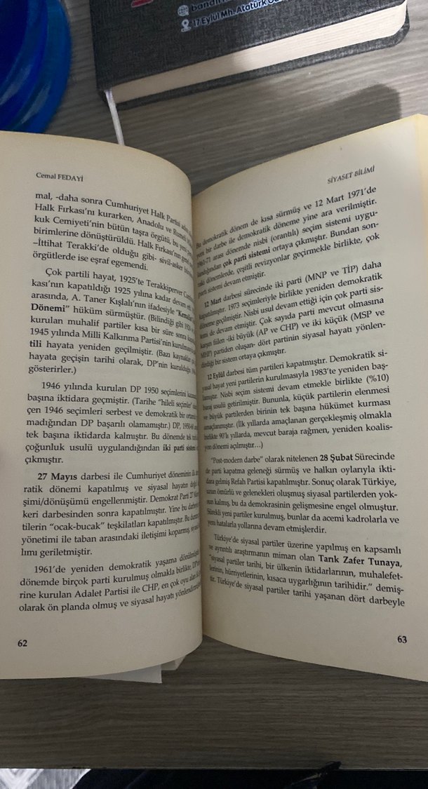 Siyaset Bilimi - Cemal Fedayi, 6. Baskı - Görsel 2