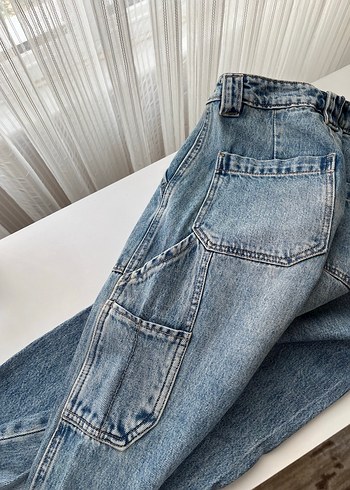 Gri Düğmeli stradivarıus Kadın Denim Pantolon