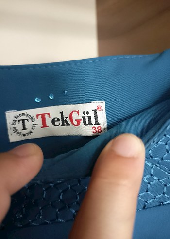 Diğer Mavi Parlak Uzun Salaş Etek
