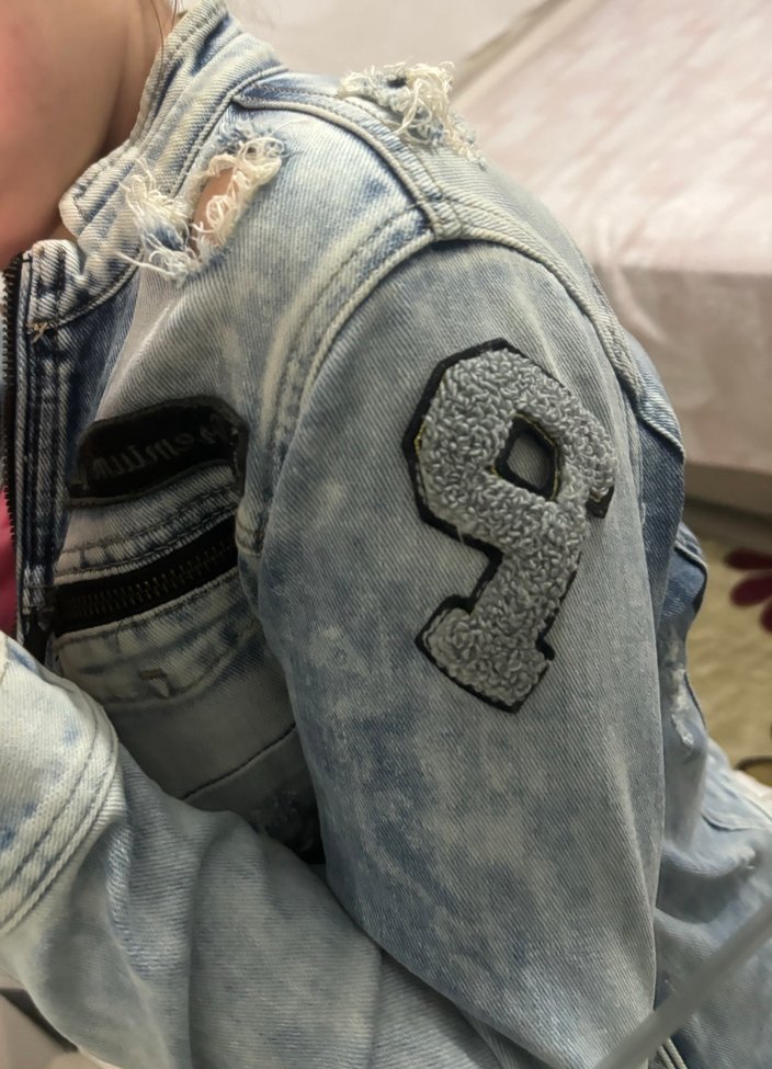 Kadın Mavi Denim Ceket, İnce Kesim, Tokalı - Görsel 3