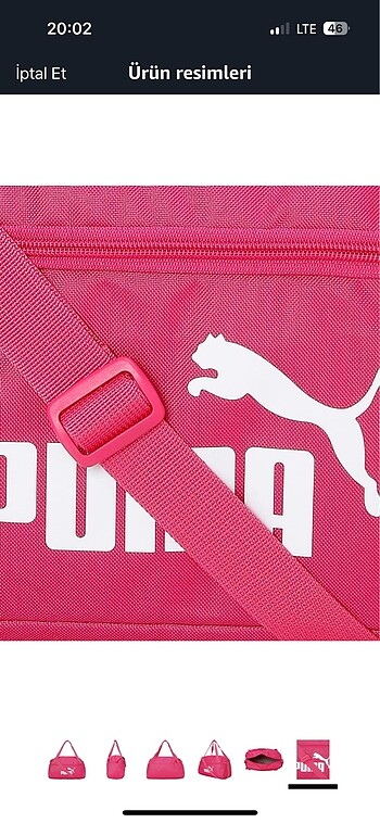  Beden pembe Renk Puma Çanta