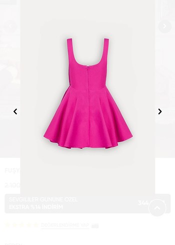 Dantelli Pembe Straplez Mini Elbise - Görsel 5