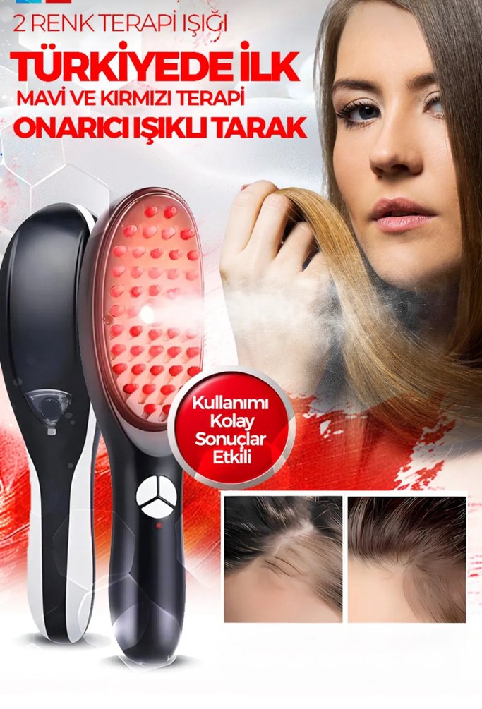 Precious Beyaz Saç Masaj Fırçası - Görsel 4