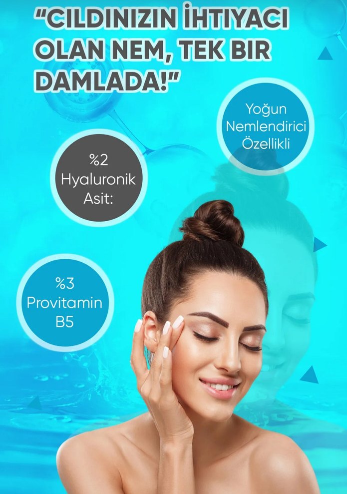 Hyaluronik Asit İçeren Yoğun Nemlendirici Yüz Serumu - Görsel 5
