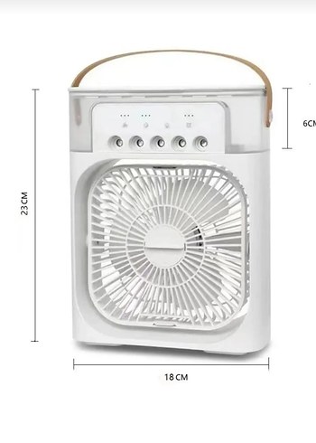 Beyaz Taşınabilir Serinletici Vantilatör - Görsel 5