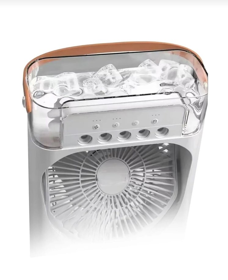 Beyaz Taşınabilir Serinletici Vantilatör - Görsel 3