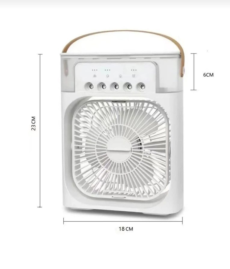 Beyaz Taşınabilir Serinletici Vantilatör - Görsel 5