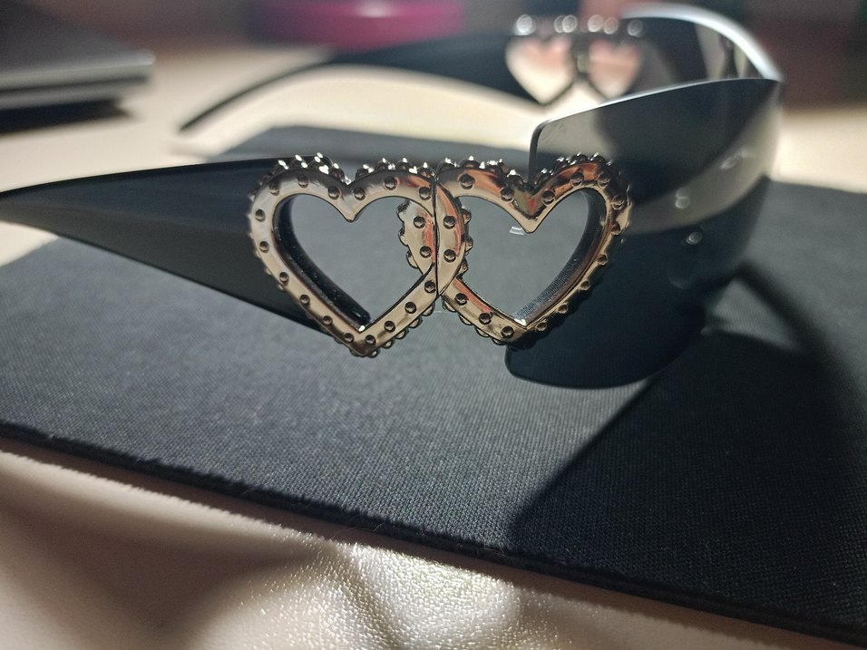 Siyah Şeffaf Biker Kadın Gözlüğü - Görsel 2