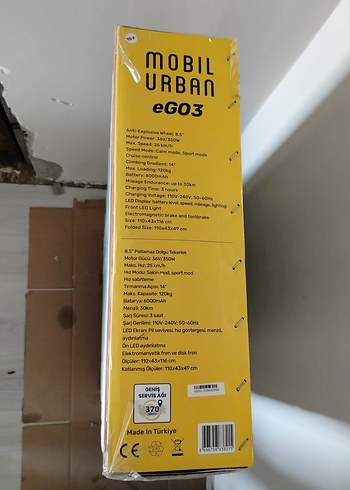 Mobil Urban eGO3 Elektrikli Scooter - Görsel 4