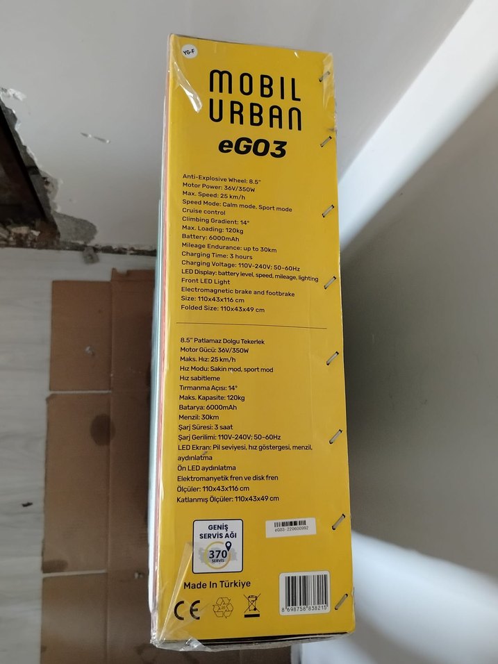 Mobil Urban eGO3 Elektrikli Scooter - Görsel 4