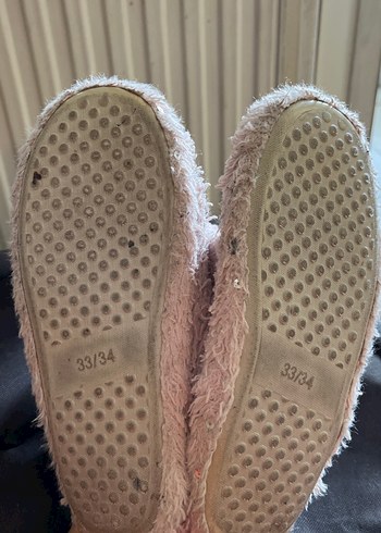 Kızlar için Pembe Peluş Ev Terliği - Görsel 4