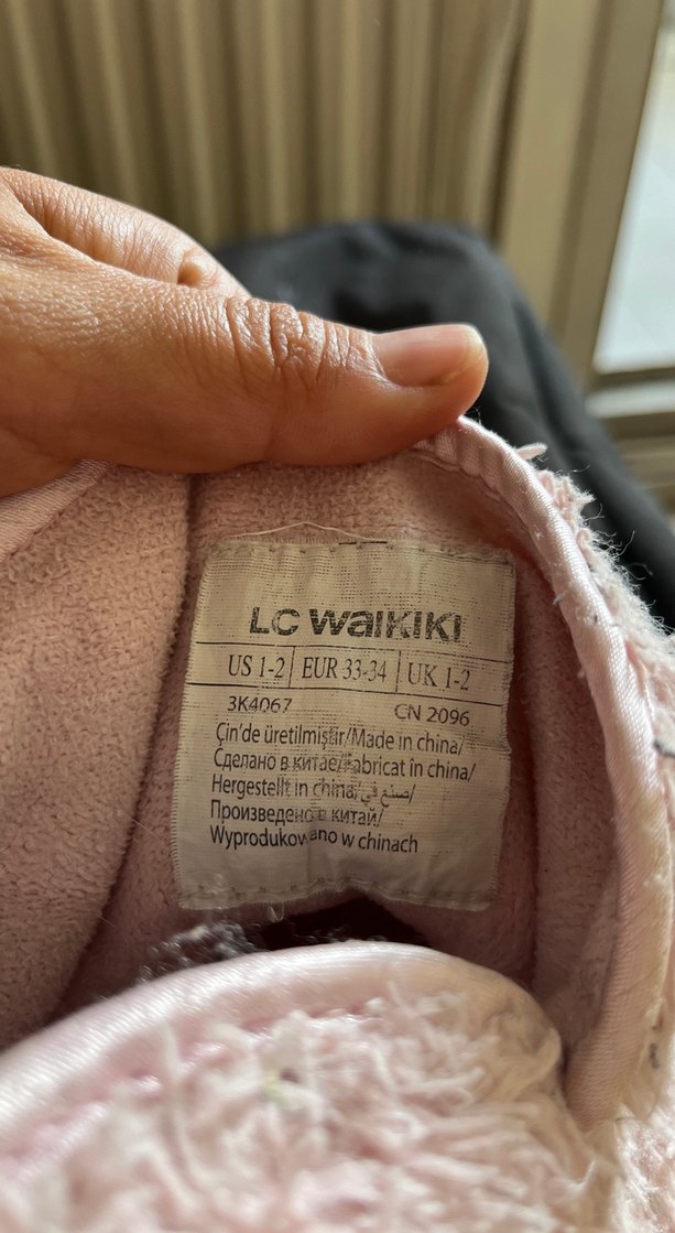 Kızlar için Pembe Peluş Ev Terliği - Görsel 3