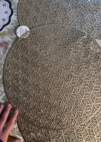 Yaldızlı Amerikan servis 4 adet - Görsel 3