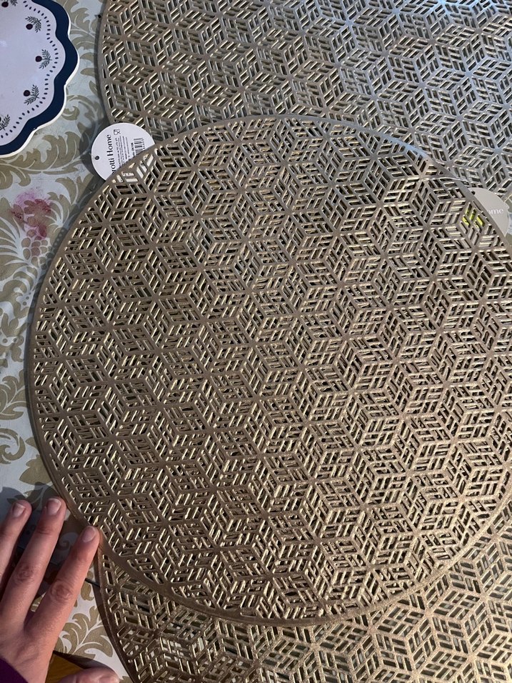 Yaldızlı Amerikan servis 4 adet - Görsel 3