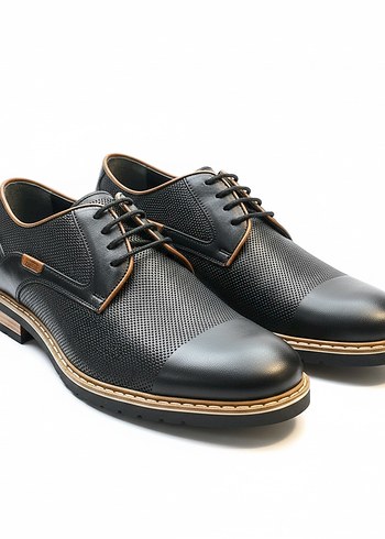Modern Klasik Siyah Erkek Ofis Ayakkabısı - Görsel 2