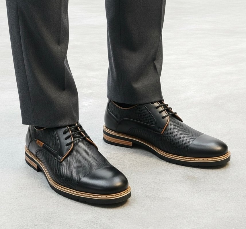 Modern Klasik Siyah Erkek Ofis Ayakkabısı - Görsel 3