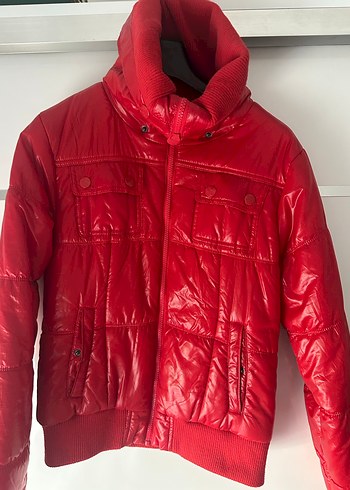 Colin's Kırmızı Kadın Mont - Görsel 2