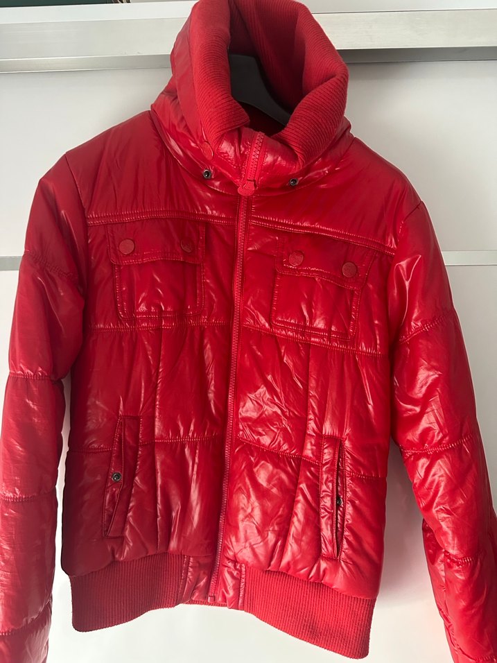 Colin's Kırmızı Kadın Mont - Görsel 2