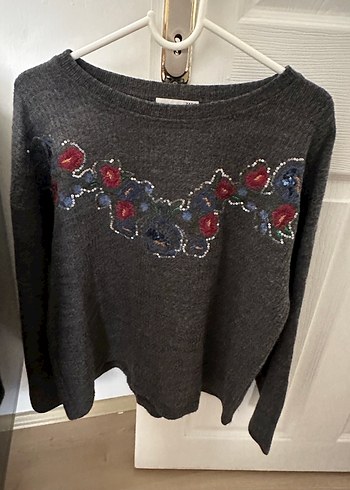 Zara Gri Kadın Kazak - Görsel 2