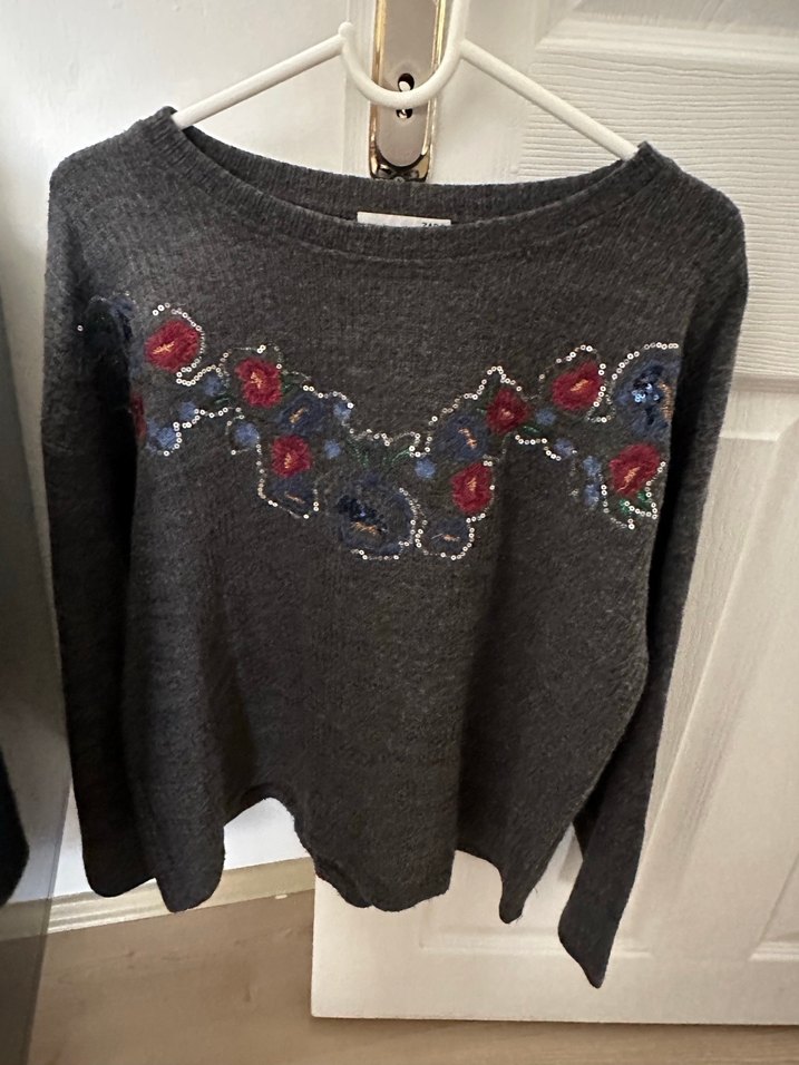 Zara Gri Kadın Kazak - Görsel 2