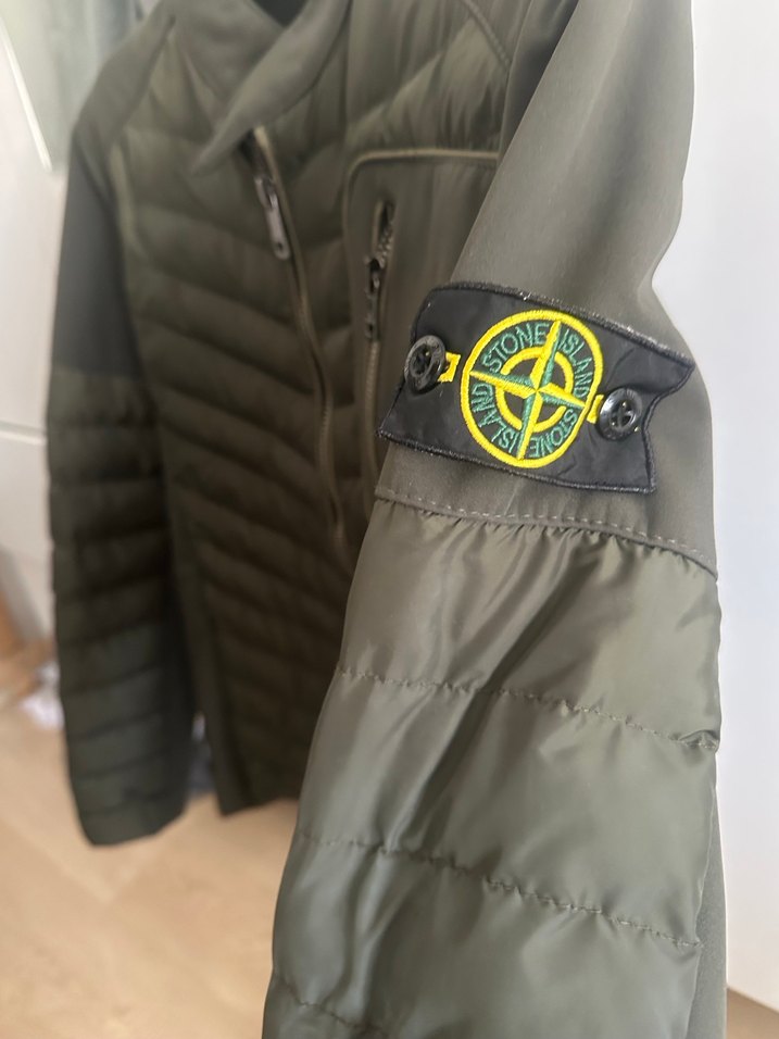 Haki renk stone island erkek mont - Görsel 3