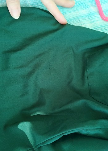 Koyu Yeşil, V Yaka Hemşire Üniforması - Görsel 5