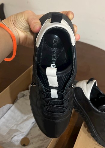 Siyah Bağcıklı kadın Günlük Ayakkabı - Görsel 2