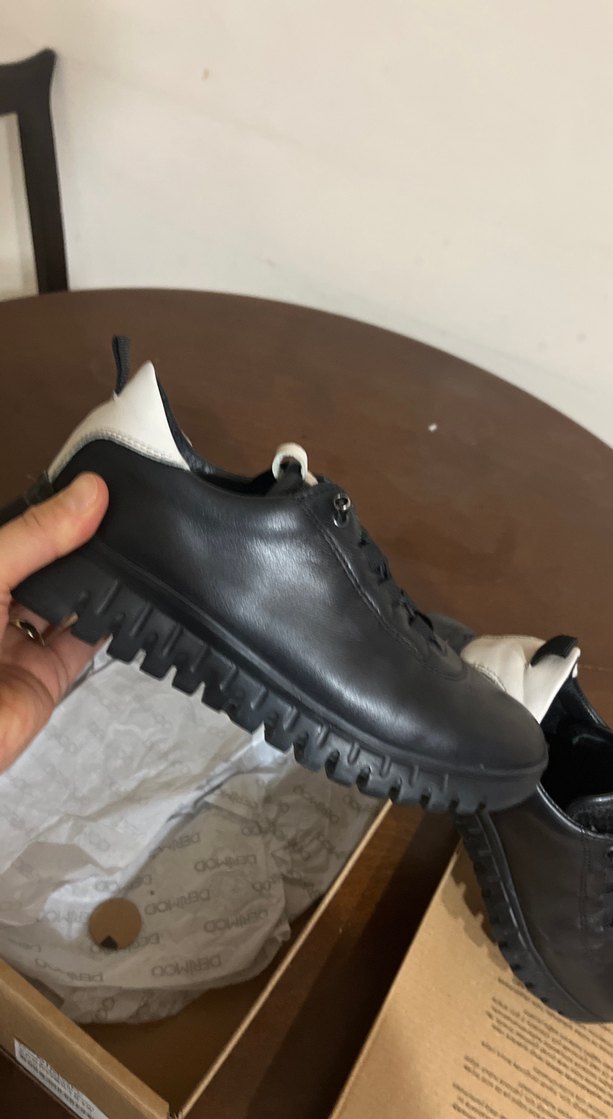 Siyah Bağcıklı kadın Günlük Ayakkabı - Görsel 3