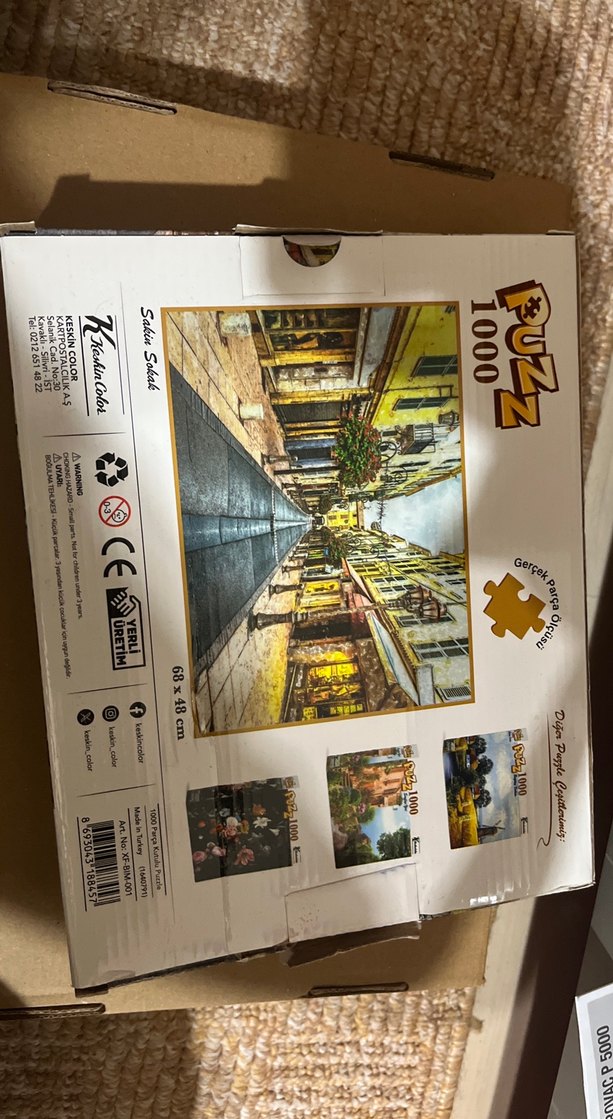1000 Parça Sakin Sokak Puzzle - Görsel 2