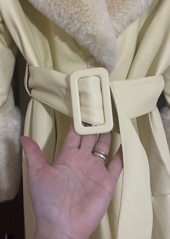 Bershka deri kürklü kaban . - Görsel 4