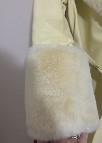 Bershka deri kürklü kaban . - Görsel 5