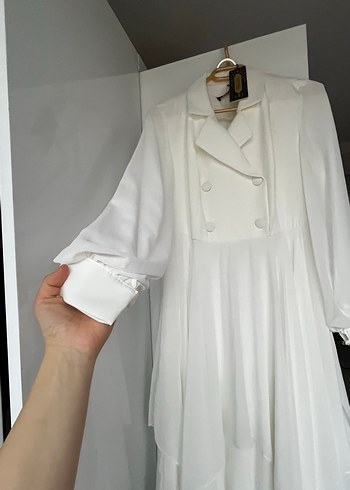 Beyaz nikah elbisesi - Görsel 3