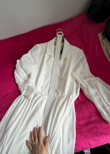 Beyaz nikah elbisesi - Görsel 8