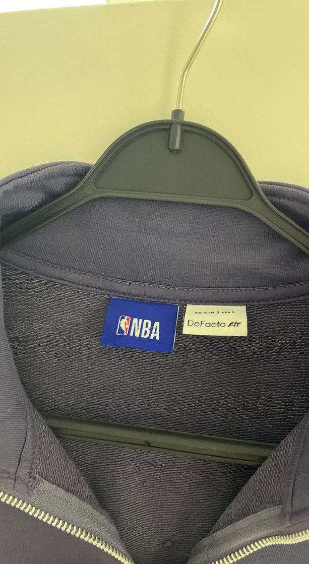 Yarım Fermuarlı Mavi Kadın Sweatshirt - Görsel 2