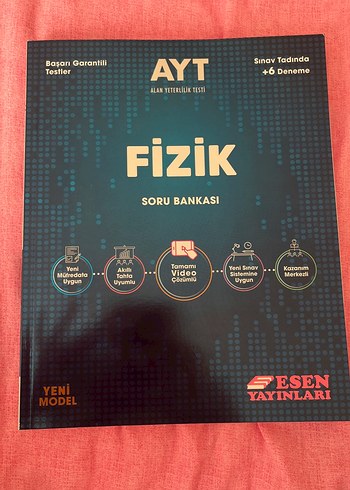 Esen Yayınları AYT Fizik Soru Bankası sınav tadında +6 Deneme