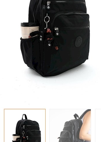 Sanmorris unisex suya dayanıklı kumaş, laptop bölmeli büyük boy