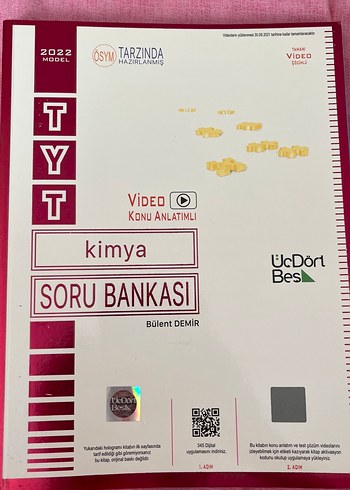 TYT Kimya Video Konu Anlatımlı Soru Bankası 2021