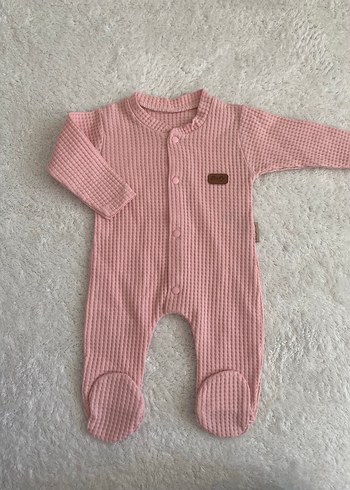 Pembe Örgü Kız Bebek Tulum