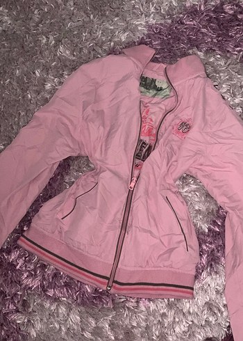 Lolita Pembe Vintage Paraşüt Ceket - Görsel 3