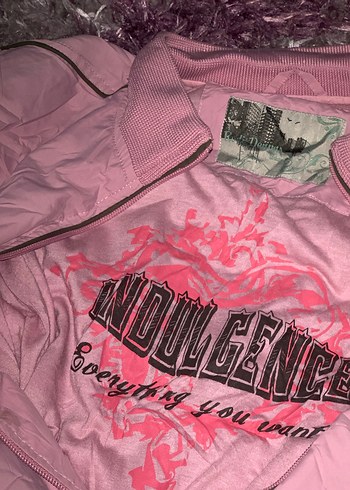 Lolita Pembe Vintage Paraşüt Ceket - Görsel 5