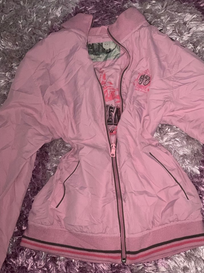 Lolita Pembe Vintage Paraşüt Ceket - Görsel 2