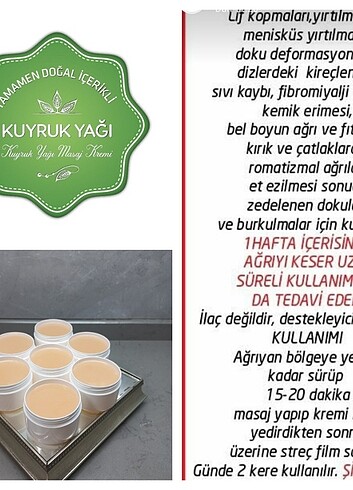 Kuyrukyagi masaj kremi