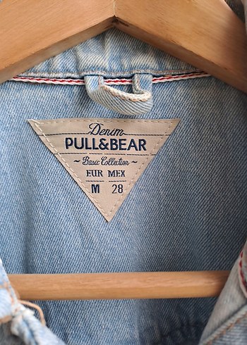 Pull&Bear Buz Mavisi Denim Ceket (M Beden)