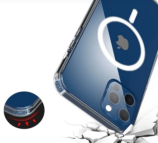 Apple iPhone 12 Pro Max uyumlu MagSafe kılıf