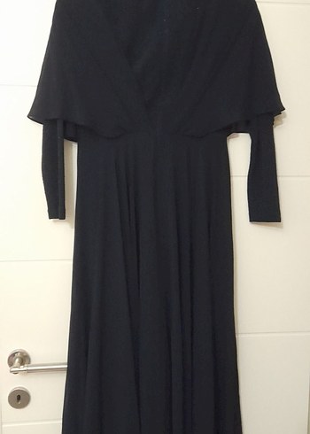 Uzun lacivert  Gotik Elbise - Görsel 3