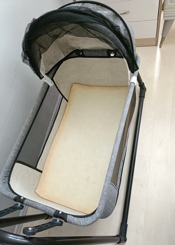 Gri Polly Bebek Beşiği ve Sepeti - Görsel 2